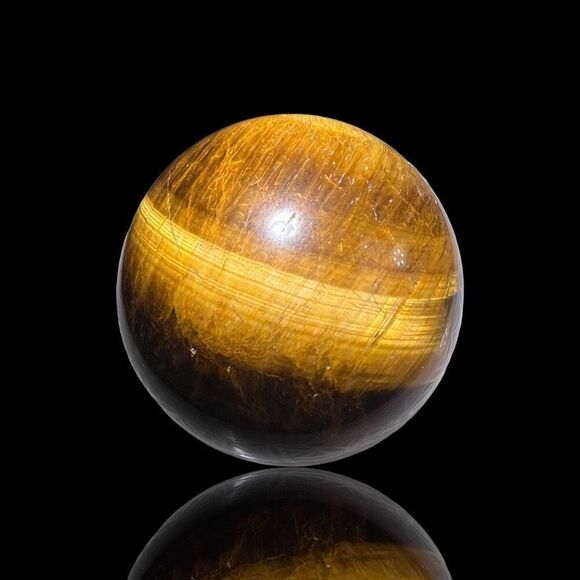 Tiger Eye Crystal Mini Sphere (#3) - Picture 11 of 11